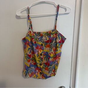 Marine Layer Tropical Print Tank